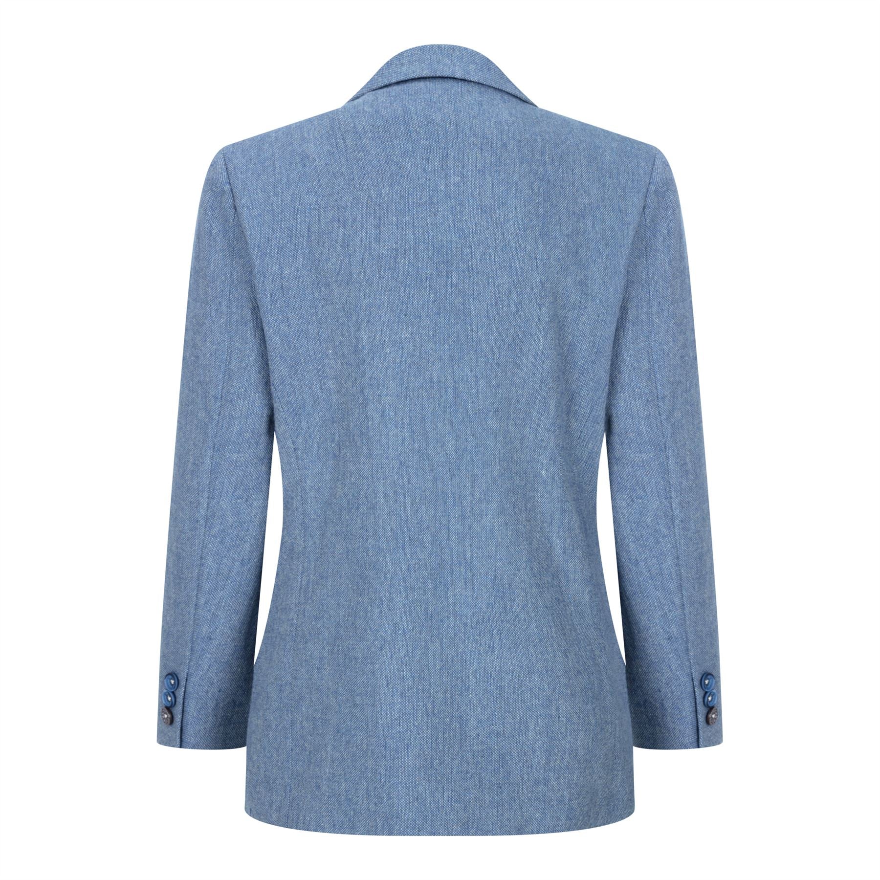 Boys 3 Piece Wool Suit Light Blue Tweed Vintage 1920s Classic 4 Pocket Waistcoat