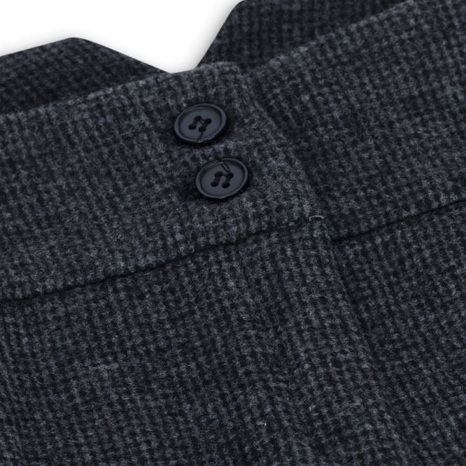 Women Grey Tweed Herringbone Trousers 1920's Peaky Tailored Fit Vintage Retro